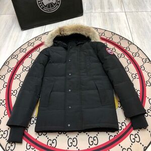 Authentic Canada Goose Arctic Program Parka – Black, Fur Hood.